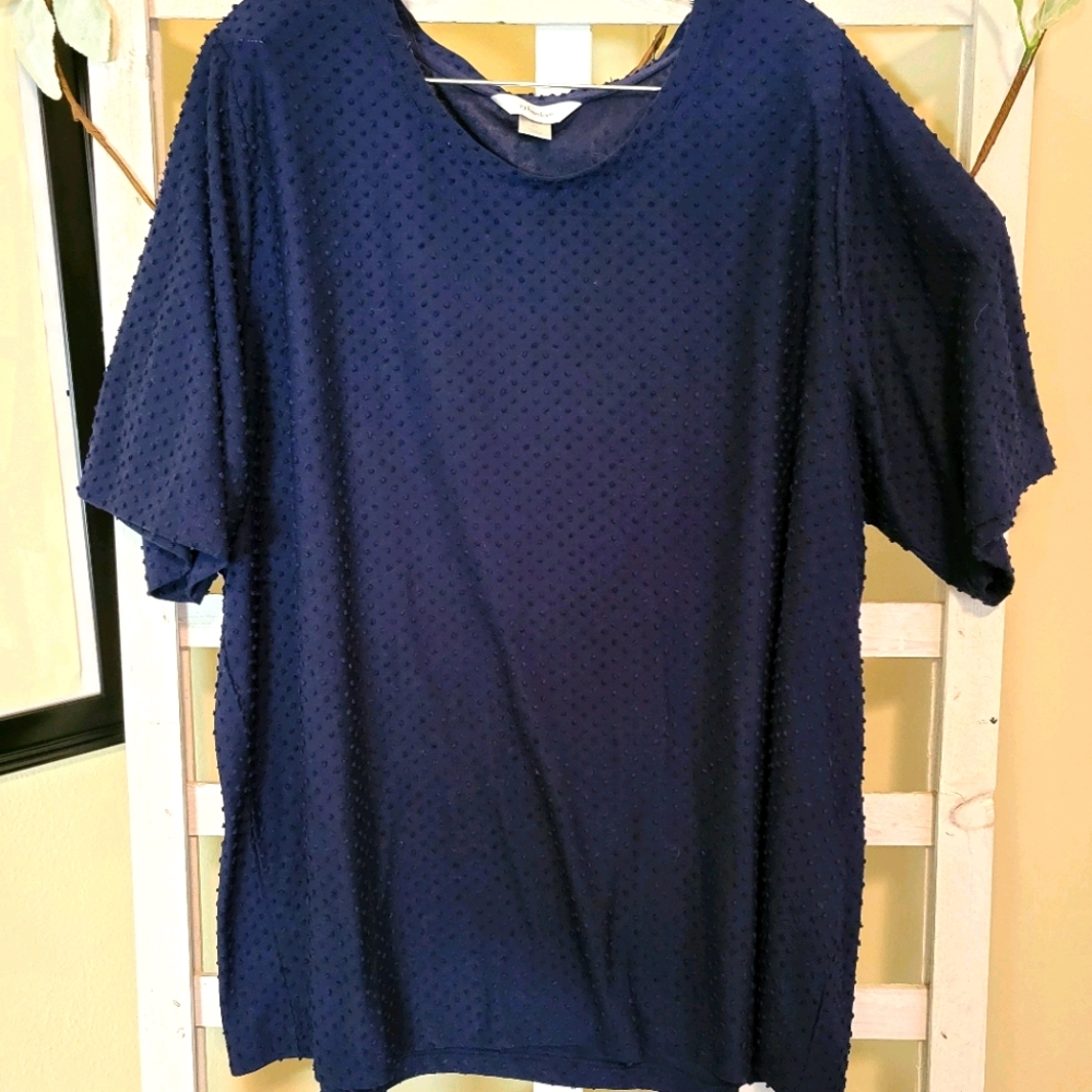 Navy Christopher & Banks Work Shirt